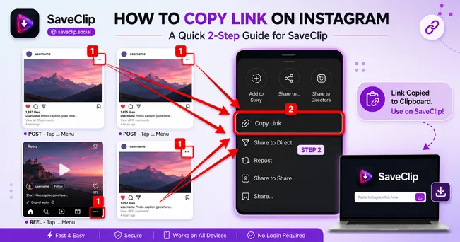 How to download Instagram Reels guide - SaveClip